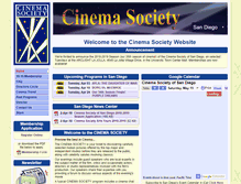 Tablet Screenshot of cinemasociety.com